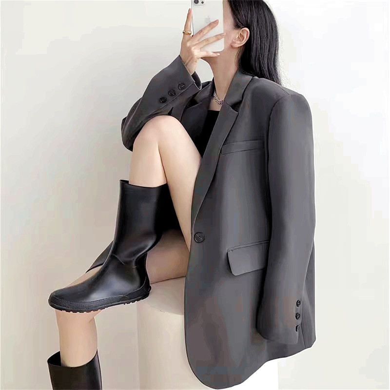 灰色西装外套女2026春秋季新款气质黑休闲炸街今年流行小个子西服
