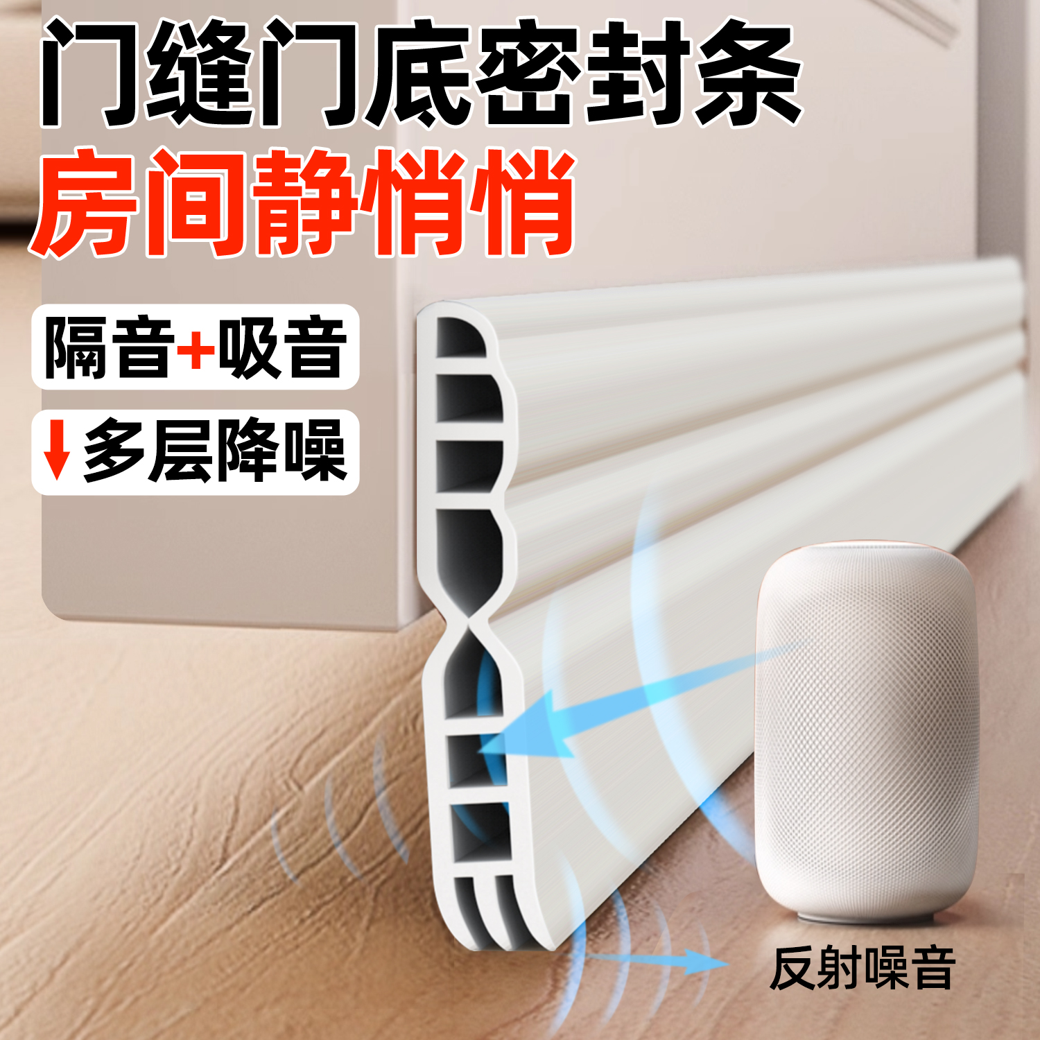 【三层密封】隔音超静音挡风条