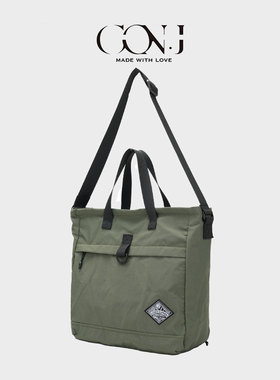 日韩风手提包军绿色单肩包休闲大容量电脑多隔层通勤托特斜挎包