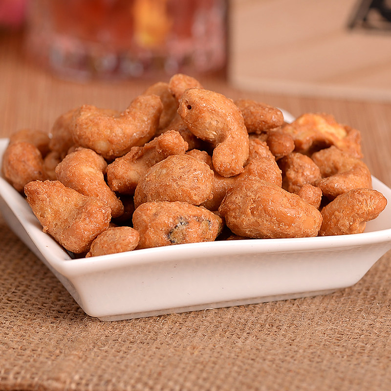 新货大颗粒炭烧腰果净重500g 坚果炒货休闲零食干果摆盘年货