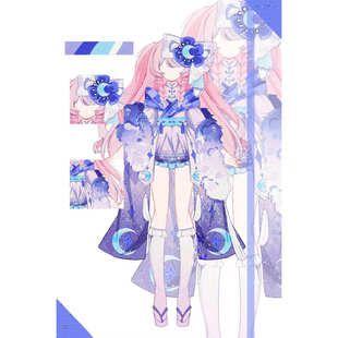 oc白菜服设定制人设设计约稿绘画服装设计原创
