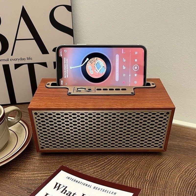 蓝牙音响复古木质高音质生日礼物年会送员工用低音炮无线音箱摆件,影音电器,无线/蓝牙音箱,淘宝优惠券,粉丝福利购,淘宝优惠卷