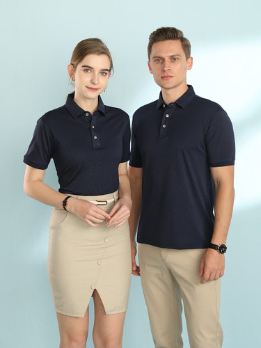 翻领丝短袖poo衫衫定l制logo广告t衫冰纤维定做文化工作团恤队服