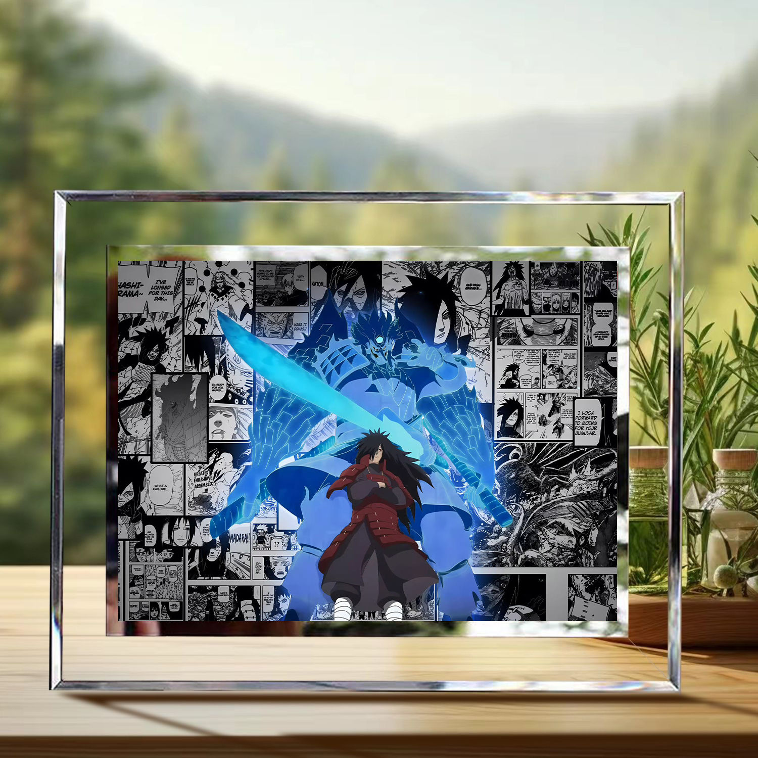 火影宇智波斑周边水晶相框定制