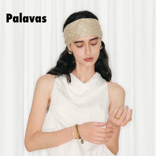 Palavas复古菩提梵花针织发带