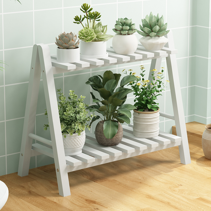 置物架简约实木多肉花架子
