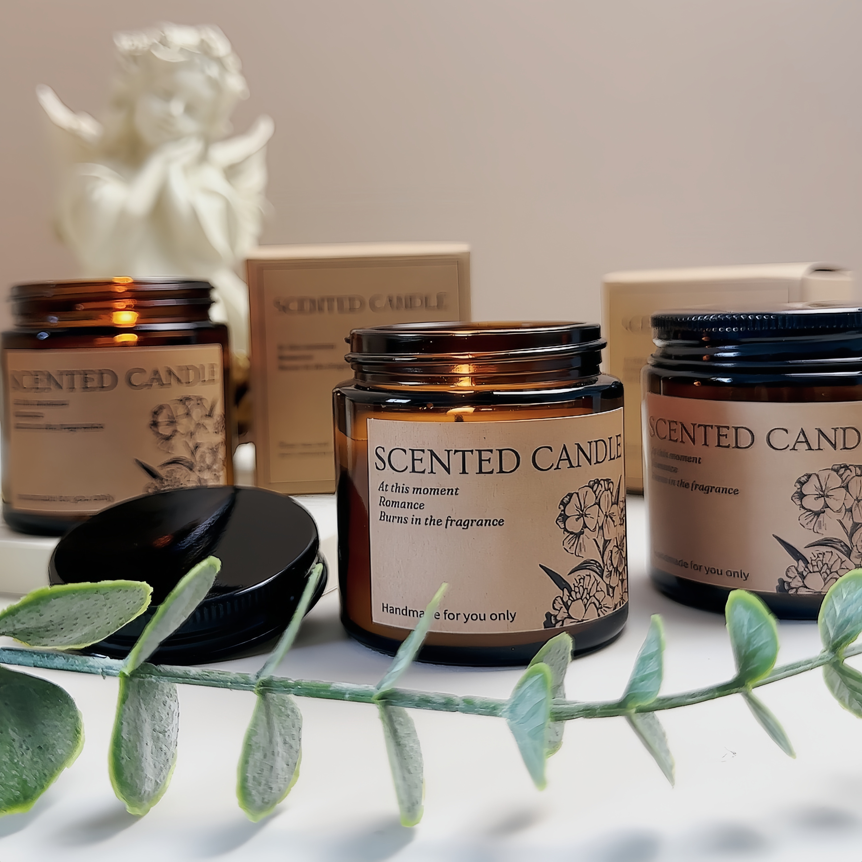 香薰蜡烛熏香家用室内持久卧室安神助眠小众高级感伴手礼生日礼物