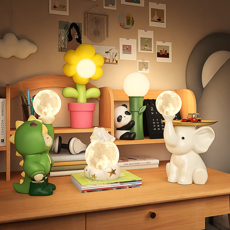 可爱小夜灯卧室睡眠灯婴儿喂奶护眼儿童生日礼物伴睡拍拍灯床头灯
