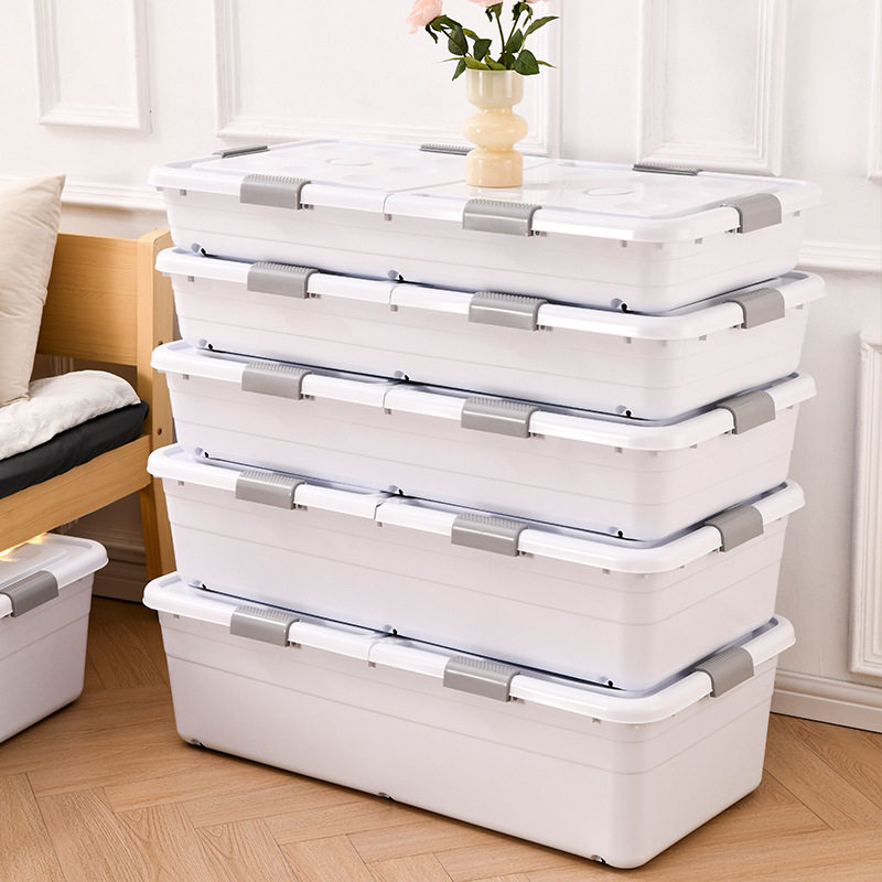 床底收纳箱特大号家用装衣服被子储物箱床下整理箱子扁平宿舍神器