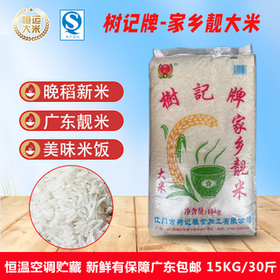 江门特产新会家乡靓大米15kg 树记牌农家大米新米30斤装 广东包邮