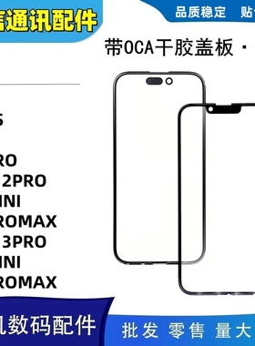 适用苹果x 11pro 12 13 pro promax 12 13mini 带oca干胶盖板外屏