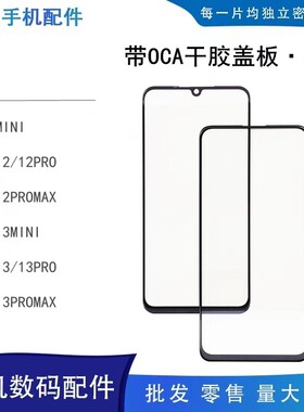 适用苹果12 13 12mini迷你 12pro 13promax 带oca干胶盖板外屏