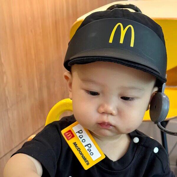 对讲机玩具小红书同款麦当劳帽子