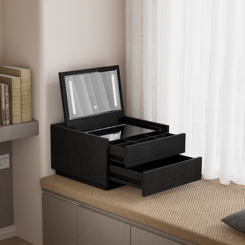 2025新款定制阳台实木化妆台一体飘窗柜储物柜改造茶几主卧窗台柜,住宅家具,飘窗柜,淘宝优惠券,粉丝福利购,淘宝优惠卷