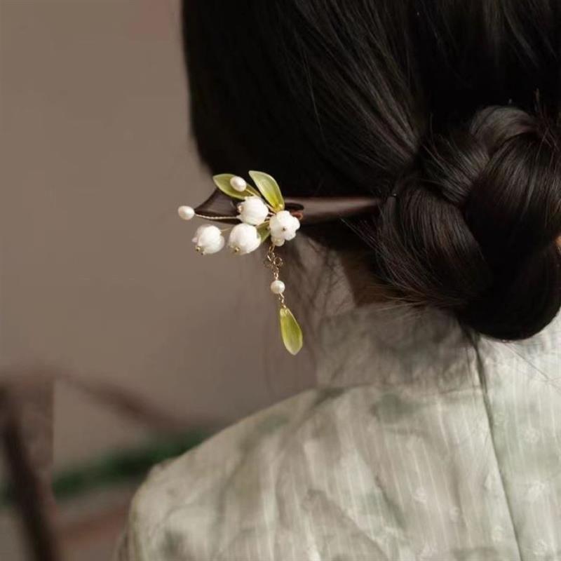 古风发簪女马面裙配饰女童新中式发钗簪子中国风儿童发饰汉服头饰