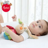 sigikid彩虹小兔子婴幼儿手摇铃安抚玩偶宝宝手偶益智生日礼物