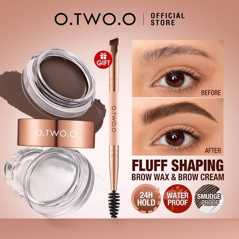 正品2合1定型眉胶蜡皂膏灰棕色不易脱妆欧美亚裔妆野生眉Eyebrow