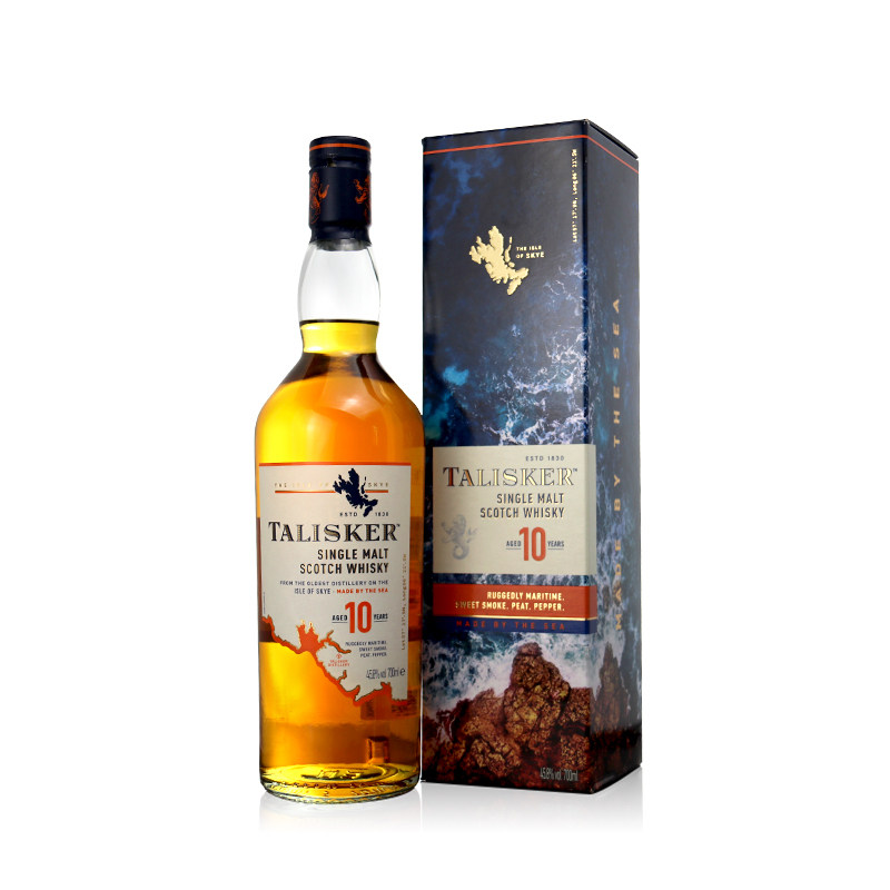 泰斯卡10年700ml苏格兰单一麦芽威士忌进口洋酒talisker正品行货