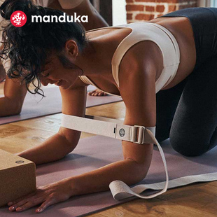棉质瑜伽带伸展带拉伸带无弹力瑜伽辅助用品 244cm Manduka AligN