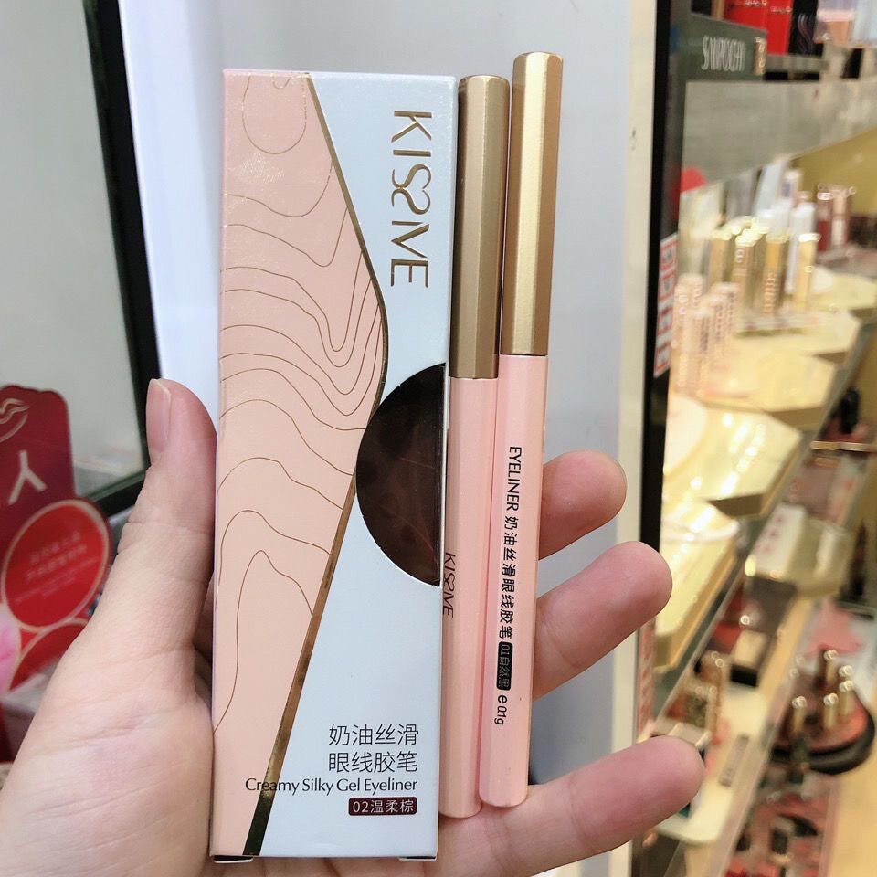 琪仕美奶油丝滑眼线胶笔棕色黑色