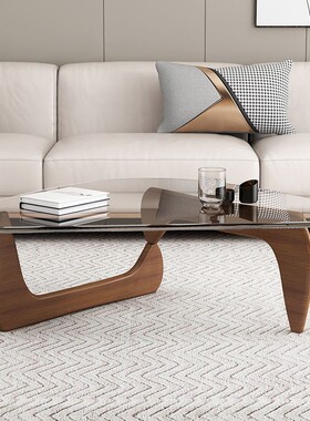 。新款高档玻璃茶几客厅小户型轻奢现代美式茶几ins风简约创意茶