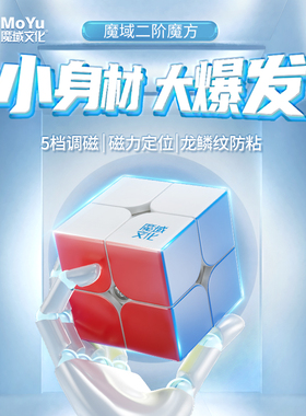 魔域文化二2阶魔方磁力儿童益智玩具正品比赛专用威魄WRS魅龙RS2M