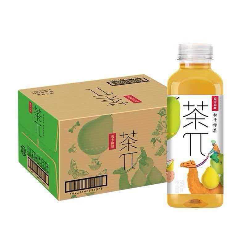 农夫山泉茶π茶派果味茶饮料蜜桃乌龙柠檬500ml*5瓶包邮到家