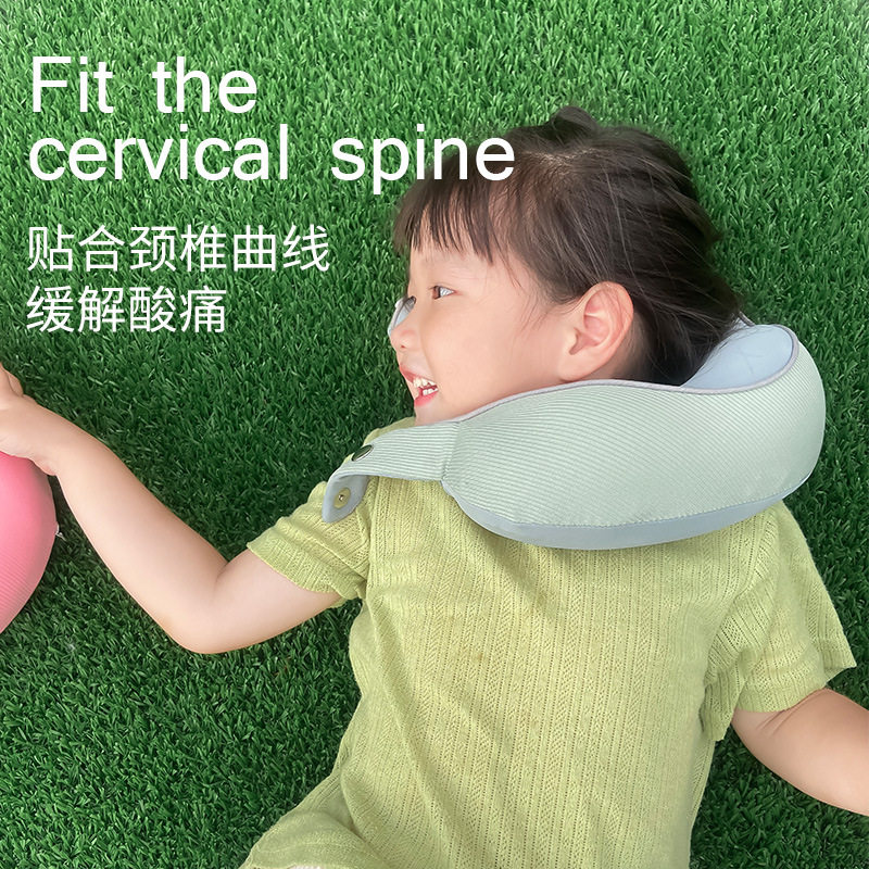 儿童款u型枕小号记忆棉颈枕外出旅行可收纳脖枕慢回弹飞机枕