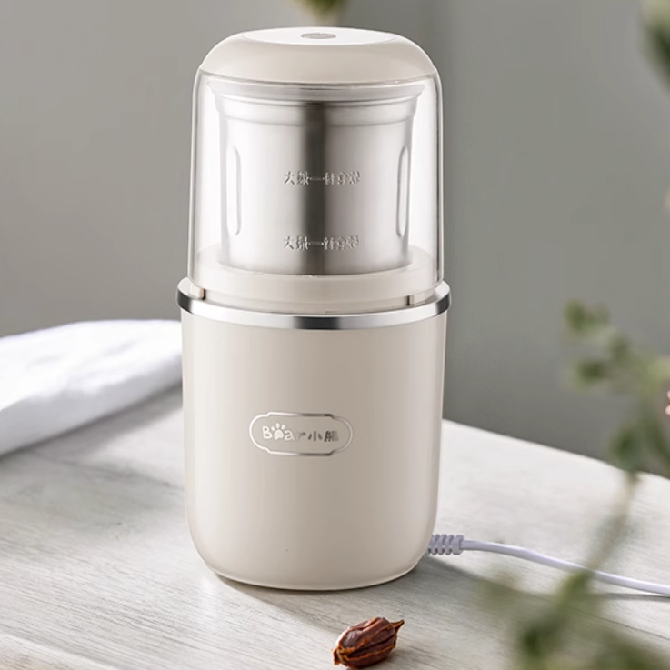 小熊磨豆机家用电动研磨机咖啡豆研磨超细食品干磨全自动打粉碎机