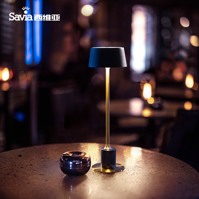 西维亚酒吧桌灯大理石清吧氛围灯led桌面充电台灯吧台装饰可移动,家装灯饰光源,装饰台灯,淘宝优惠券,粉丝福利购,淘宝优惠卷