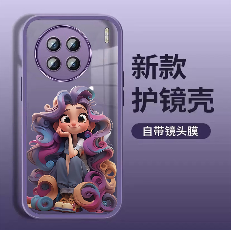 自带镜头膜透明不发黄手机壳