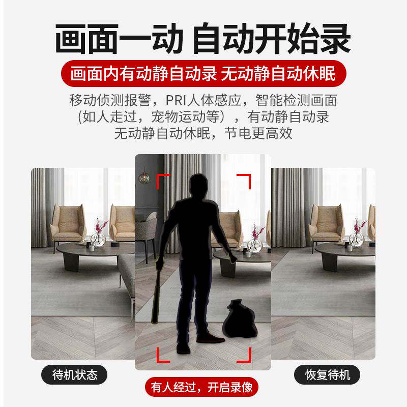 카메라 무선 휴대폰 원격 플러그인 없음 네트워크 필요 없음 HD 야간 투시경 홈 사진 스마트 모니터 WI