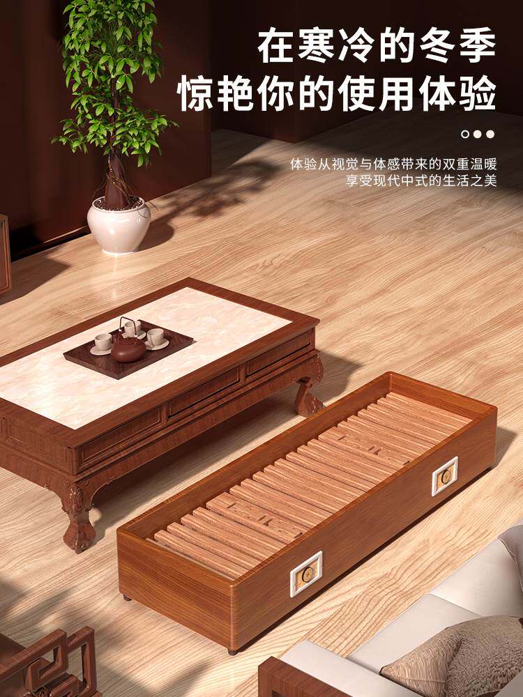 湘森实木取暖器家用暖脚器烤脚火箱长方形烘脚神器烤火炉电火桶tt