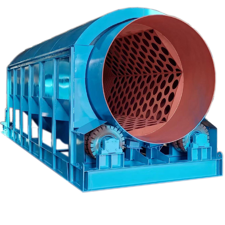 矿用定制六角滚筒筛砂金煤矿煤渣锰矿矸石垃圾分级筛分大型设备厂