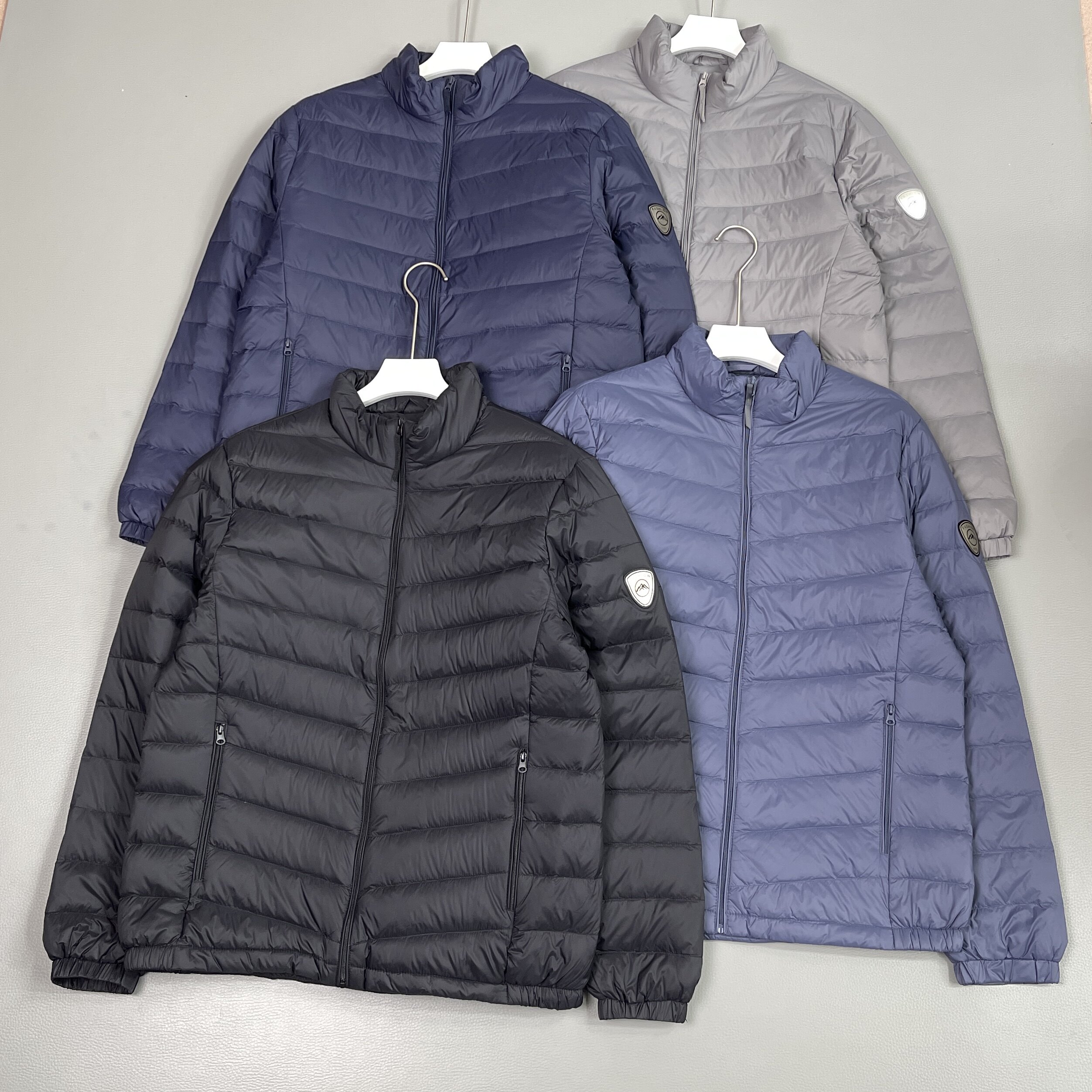 欧单男式轻薄羽绒服立领羽绒外套 有大码 排骨羽绒服 内搭外穿