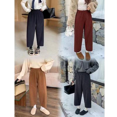 nv休闲高腰宽松九分靴裤