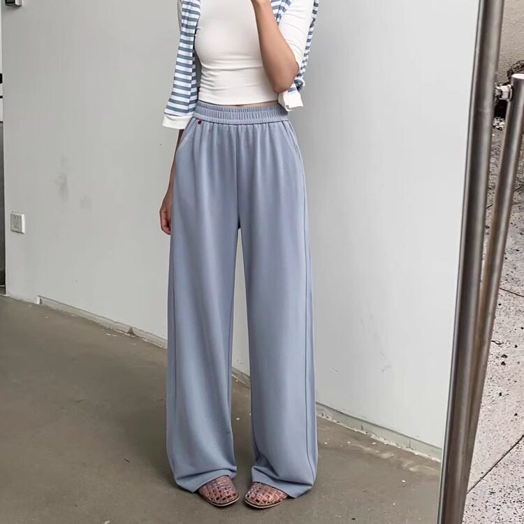 2025简谜春夏新款高弹阔腿裤女