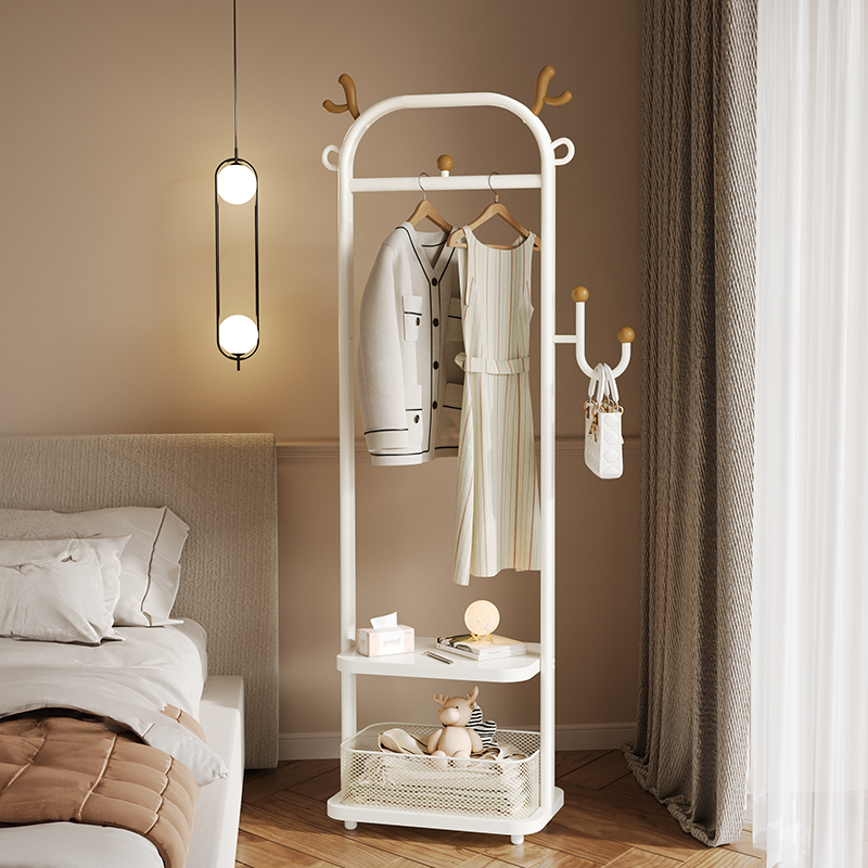 比人衣架落地卧室挂衣架小型衣帽