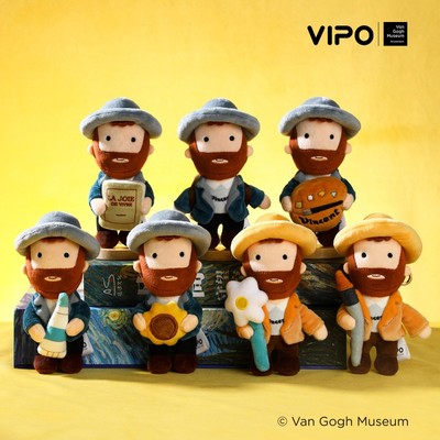 梵高博物馆自画像盲盒挂件