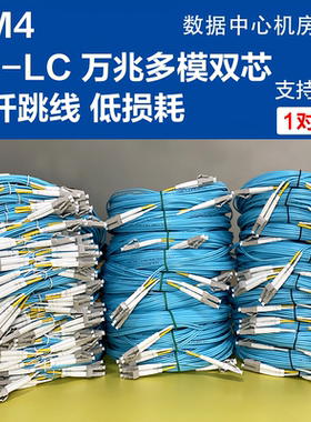 正通飞达LC-LC光纤跳线万兆多模双芯高品质OM4低损耗工程数据机房信息传输lclc光纤跳线多模万兆尾纤电信级