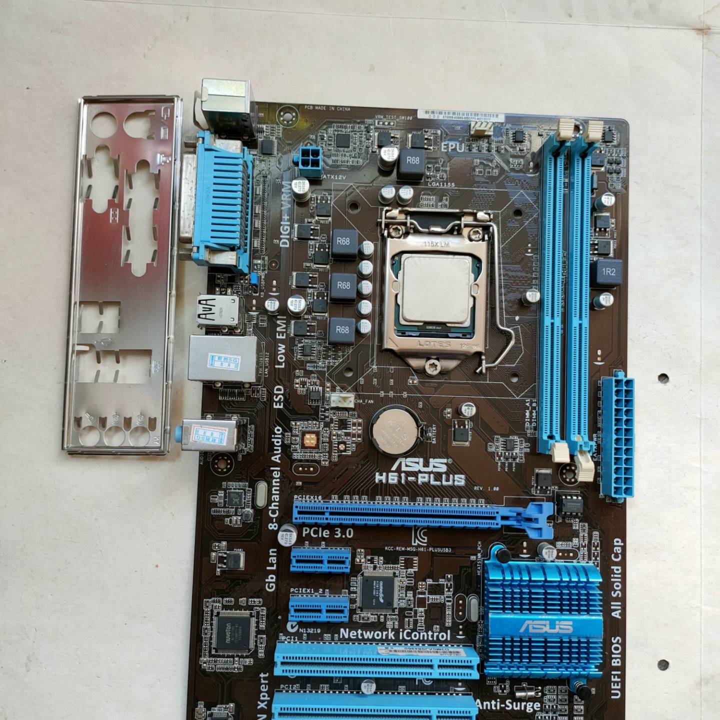 可维修华硕H61-PLUS主板+ⅰ5-3470Cpu套装！品像图片