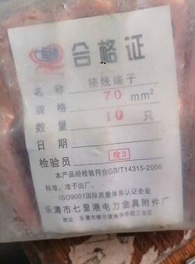 可维修70mm2，铜接线端子，10个