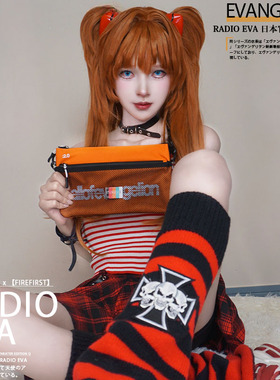 【新品】EVA新世纪福音战士联名斜挎包大容量高级单肩包潮流钱包