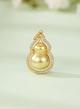 法国coss kokos925银葫芦项链女金店古法金国风时来运转吊坠3d