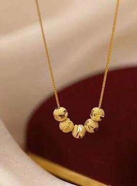 法国coss kokos925银五福临门转运珠项链女轻奢高级感锁骨链百搭