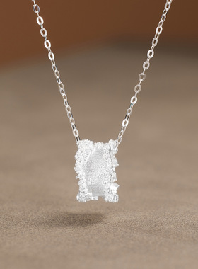 法国coss kokos925银新款繁星小蛮腰项链女镶钻环形吊坠轻奢款