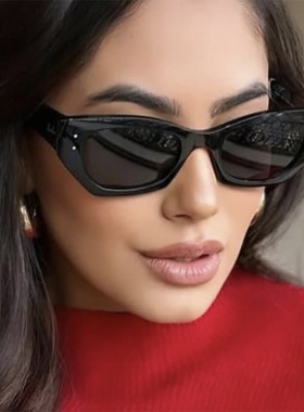 法国Coss KoKo米钉猫眼太阳镜多边形女士欧美ins个性墨镜复古防