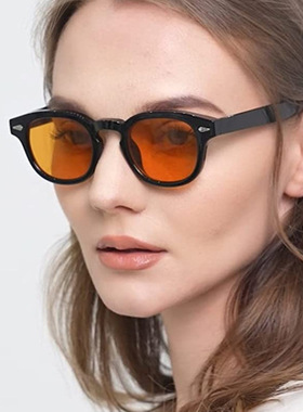 法国coss koko铆钉箭头太阳镜小框新款潮流时尚椭圆墨镜司机男