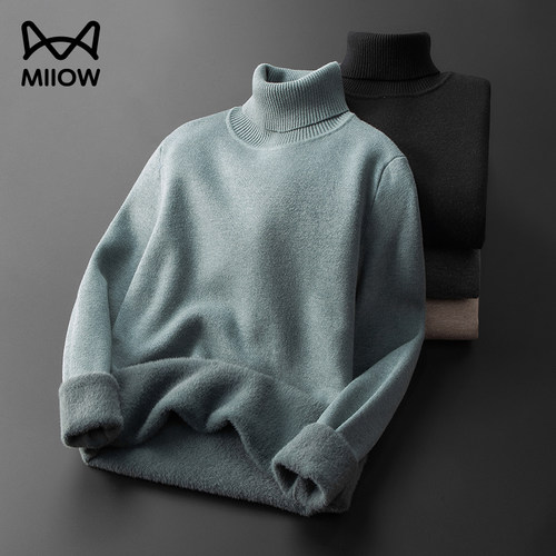 猫人高领毛衣男士秋冬2025新款