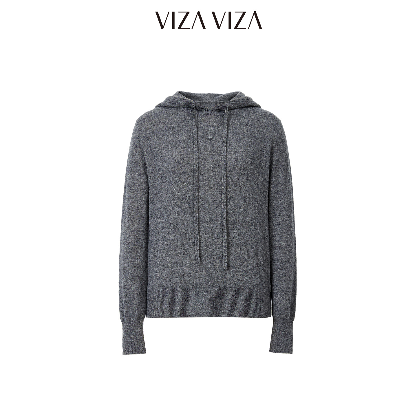 VIZAVIZA连帽毛针织衫